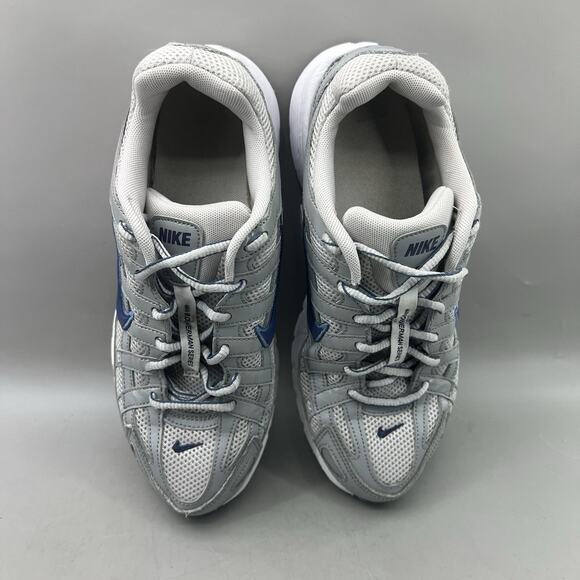 Youth's 6.5 / Women's 8 - Nike P-6000 Gray Blue Mesh Running Low Shoes Sneakers - Picture 5 of 8